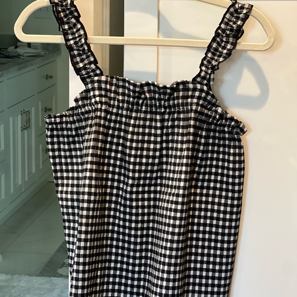 Scotch & Soda Black and White Checkered Kids Tank Top